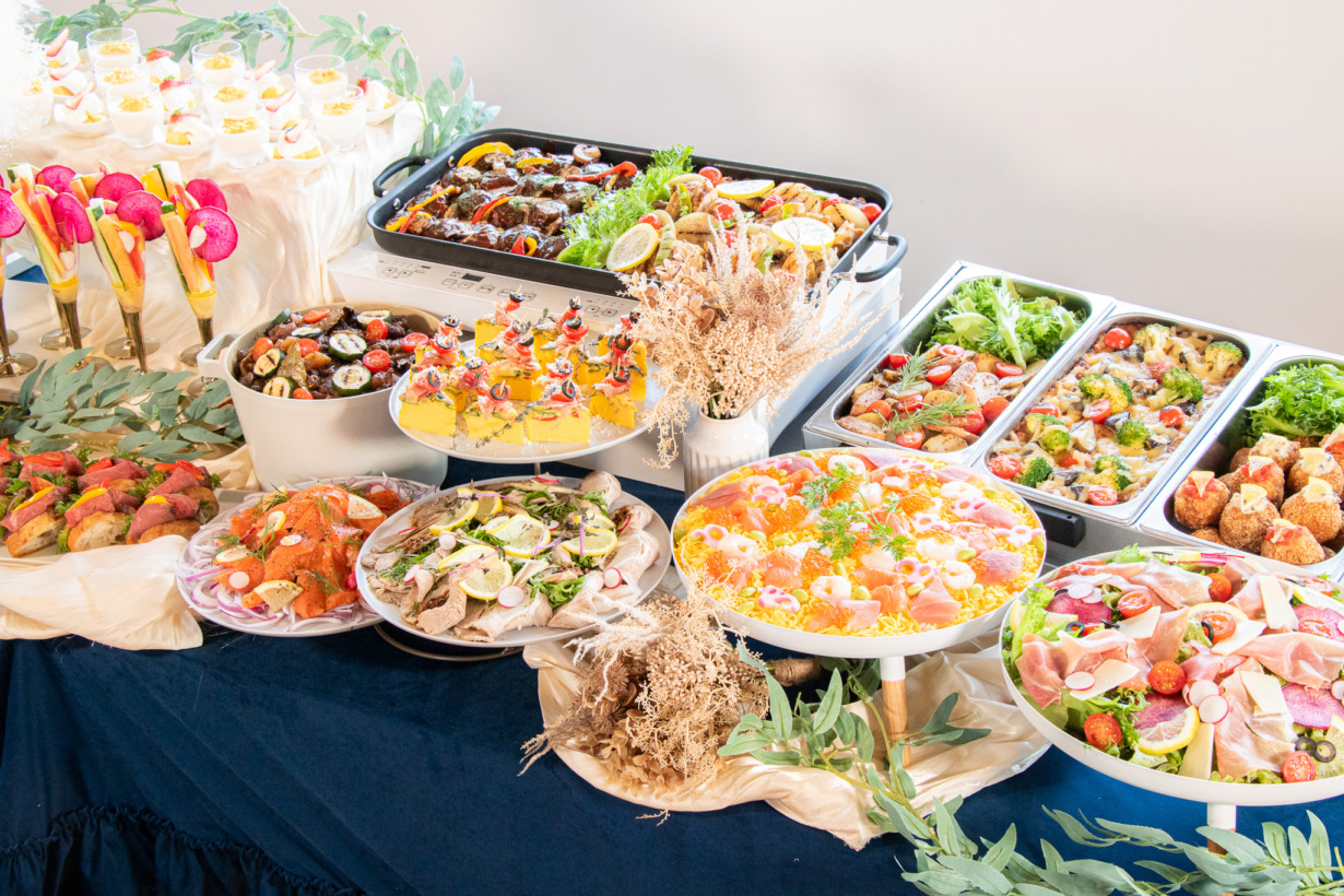 おしゃれで豪華なケータリングもお任せください！